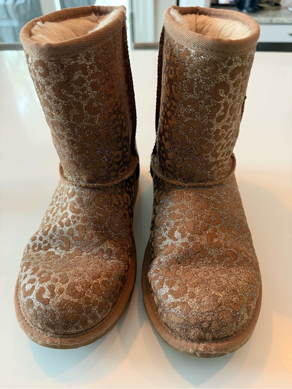 Women’s Ugg Metallic Leopard Print Shearling Boots